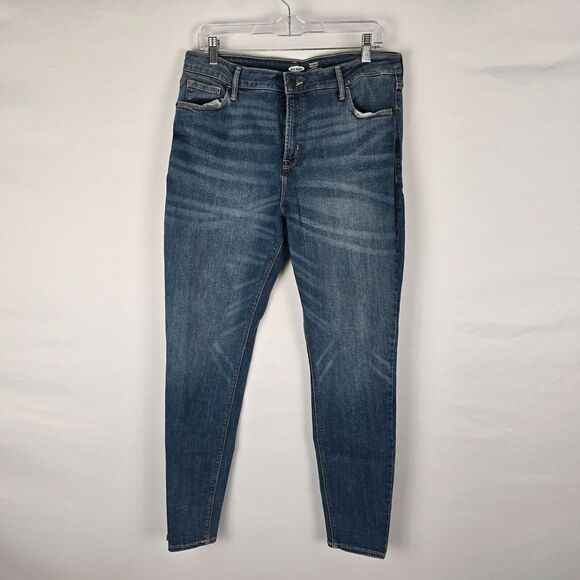 Old Navy Denim - Old Navy Jeans Rockstar Super Skinny High Rise Med Wash Blue Women Size 16 Long